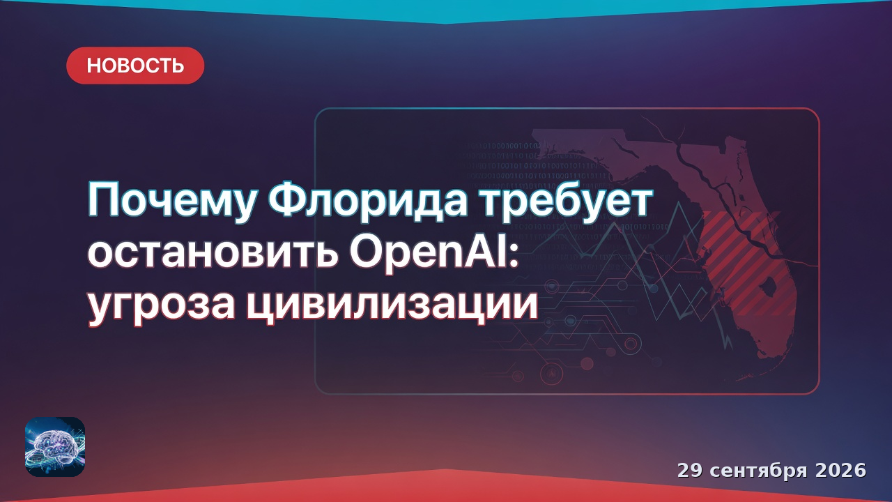 Почему Флорида требует остановить OpenAI: угроза цивилизации