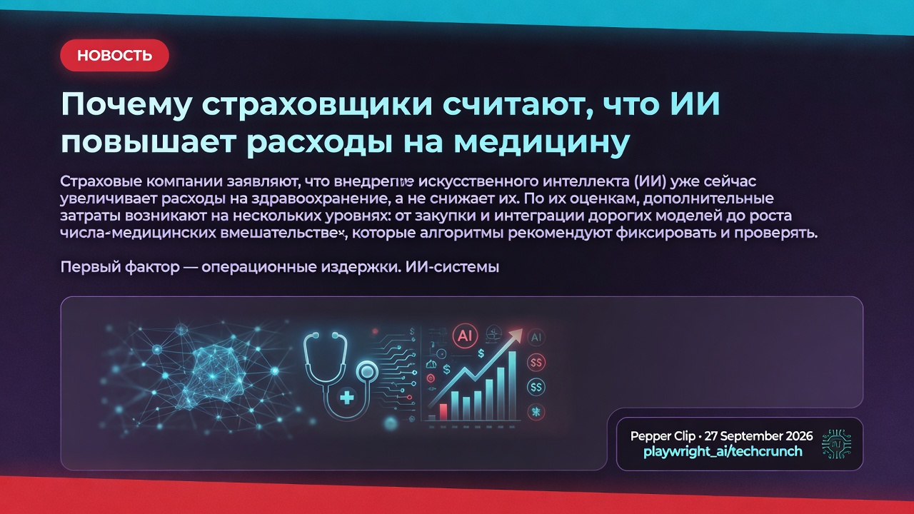 Почему страховщики считают, что ИИ повышает расходы на медицину