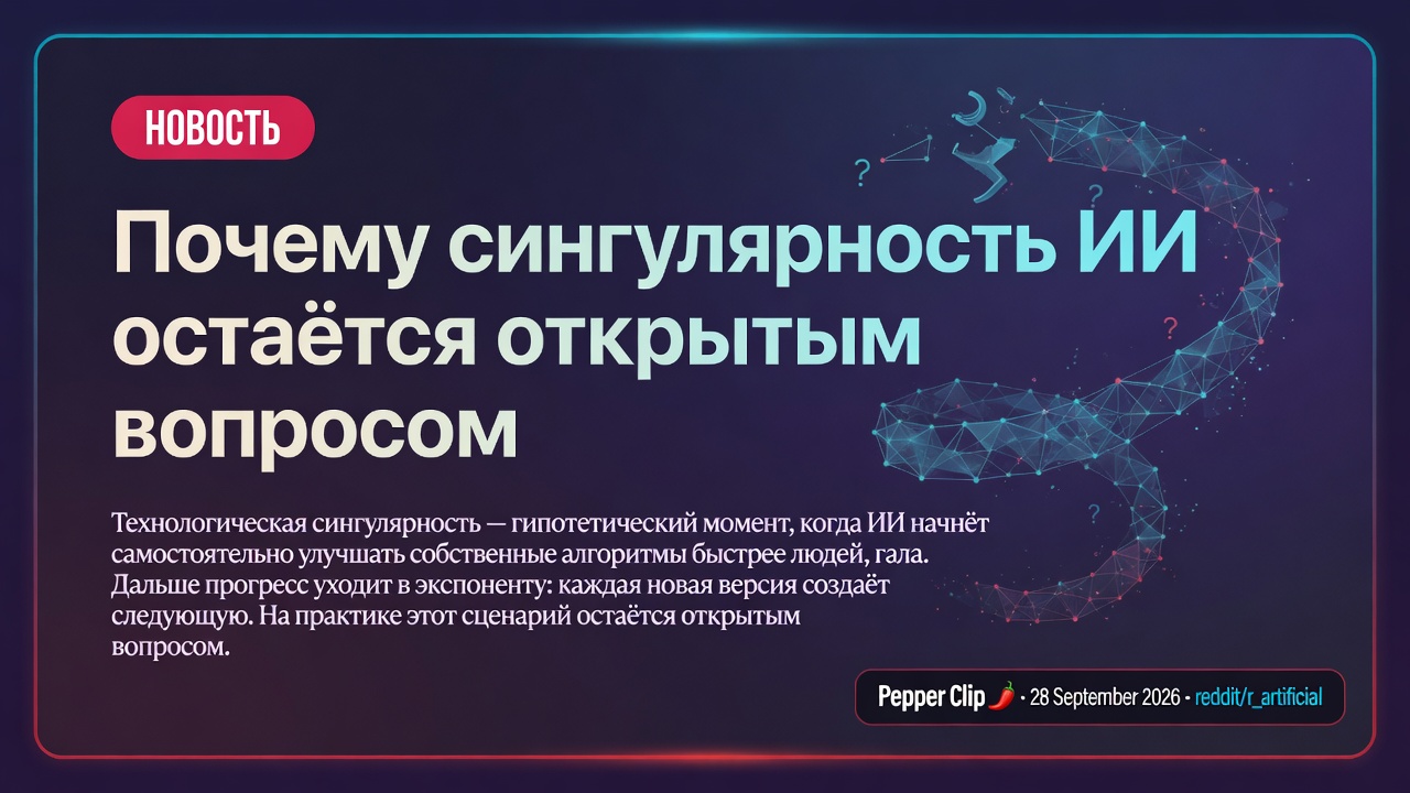 Почему сингулярность ИИ остаётся открытым вопросом
