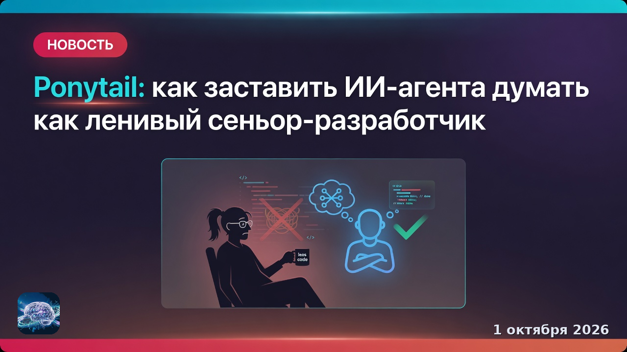 Ponytail: как заставить ИИ-агента думать как ленивый сеньор-разработчик