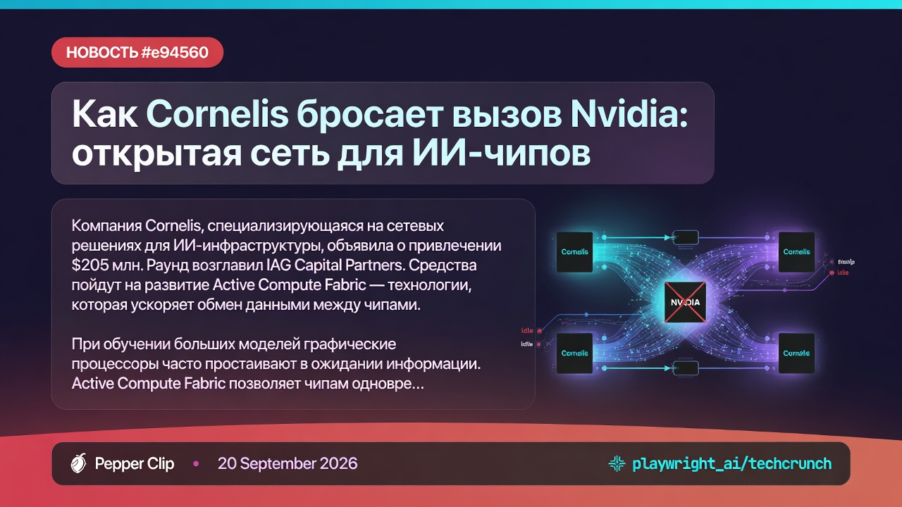 Как Cornelis бросает вызов Nvidia: открытая сеть для ИИ-чипов