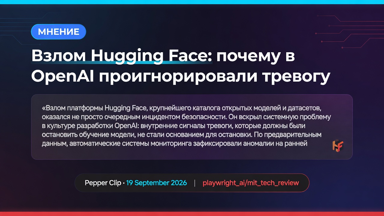 Взлом Hugging Face: почему в OpenAI проигнорировали тревогу