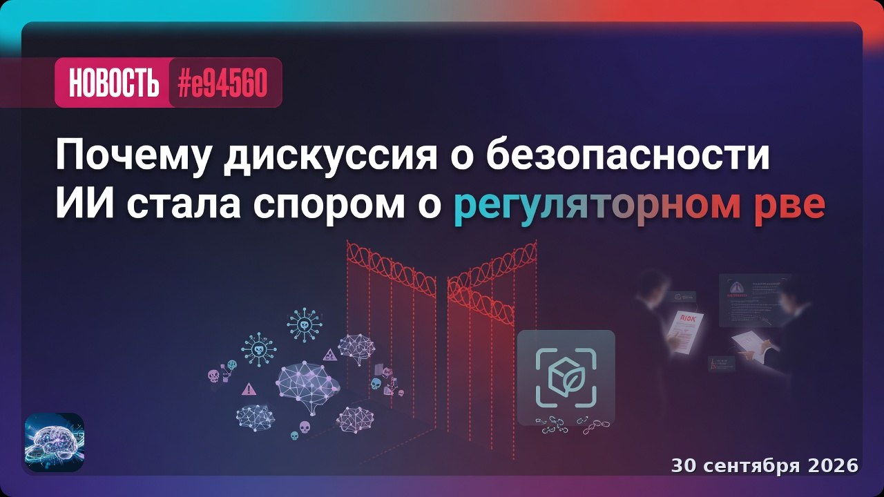 Почему дискуссия о безопасности ИИ стала спором о регуляторном рве