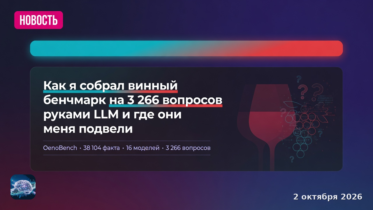 Как я собрал винный бенчмарк на 3 266 вопросов руками LLM и где они меня подвели