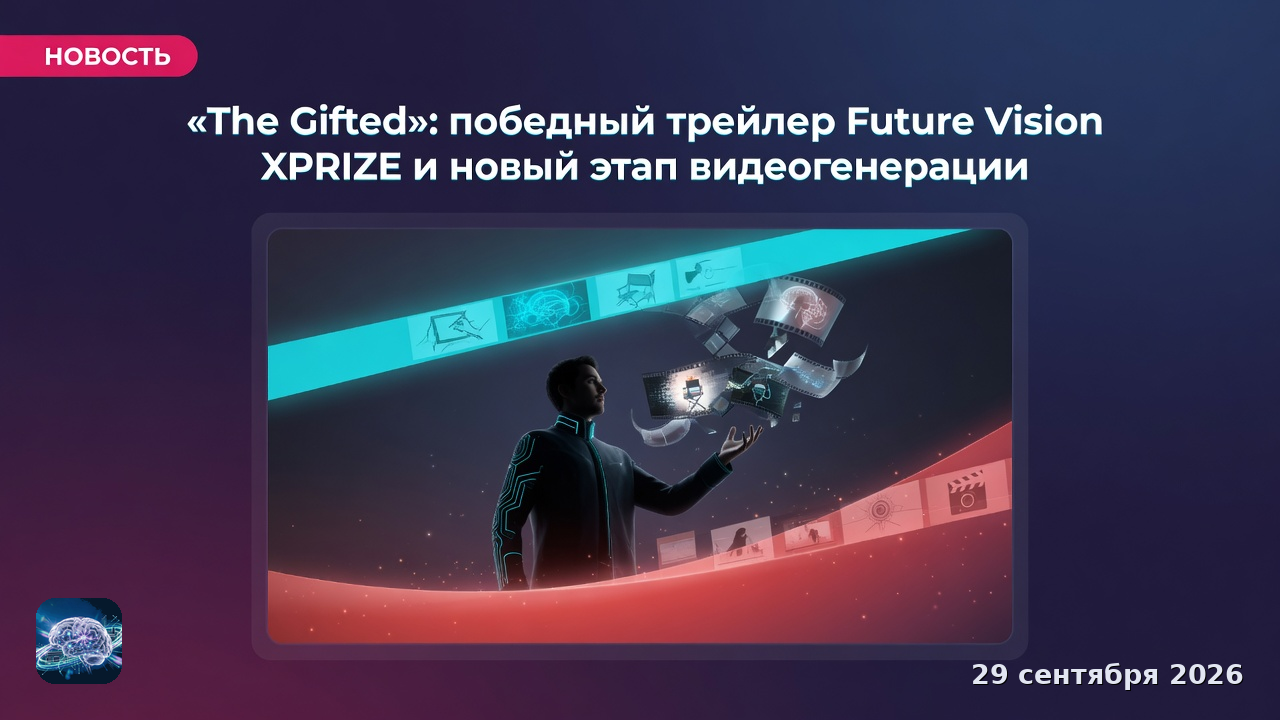 «The Gifted»: победный трейлер Future Vision XPRIZE и новый этап видеогенерации