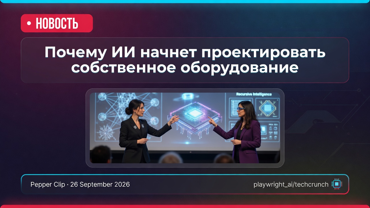 Почему ИИ начнет проектировать собственное оборудование