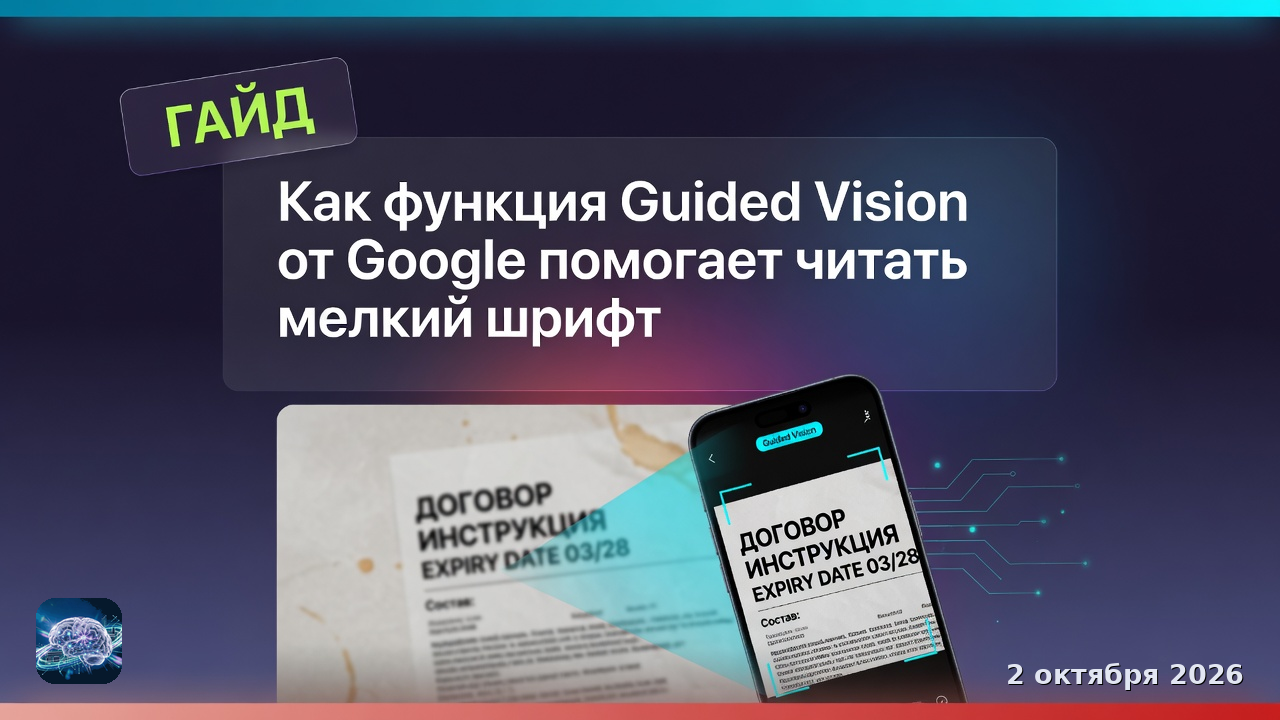 Как функция Guided Vision от Google помогает читать мелкий шрифт