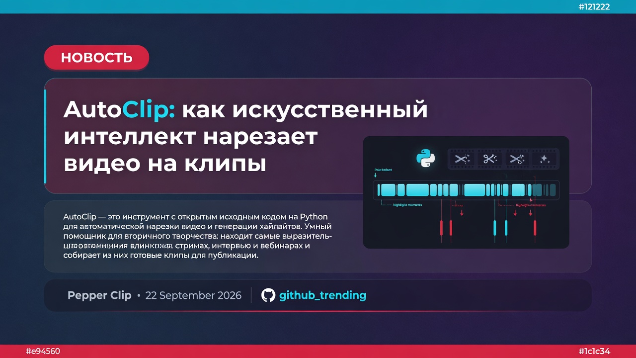 AutoClip: как искусственный интеллект нарезает видео на клипы