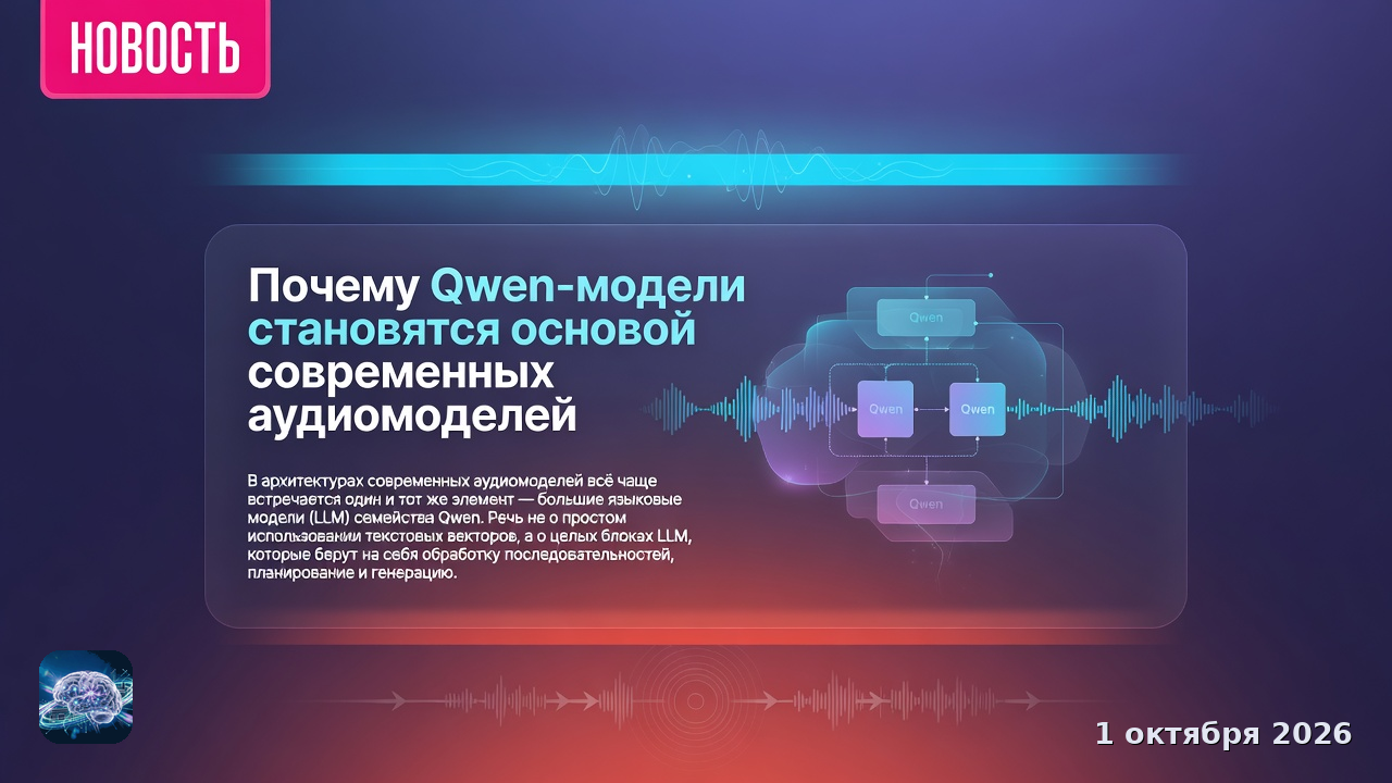 Почему Qwen-модели становятся основой современных аудиомоделей