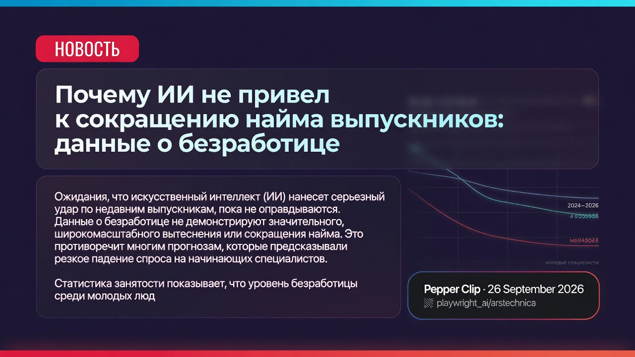 Почему ИИ не привел к сокращению найма выпускников: данные о безработице