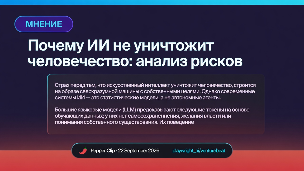 Почему ИИ не уничтожит человечество: анализ рисков