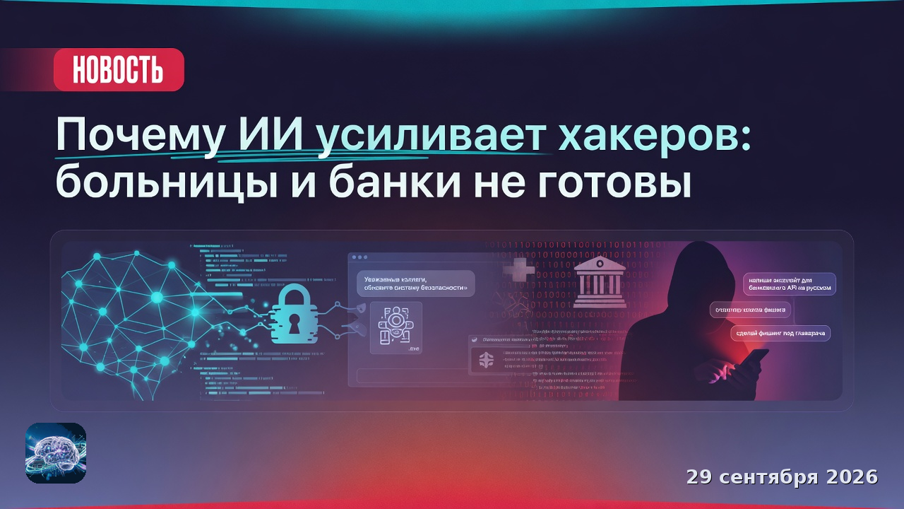 Почему ИИ усиливает хакеров: больницы и банки не готовы