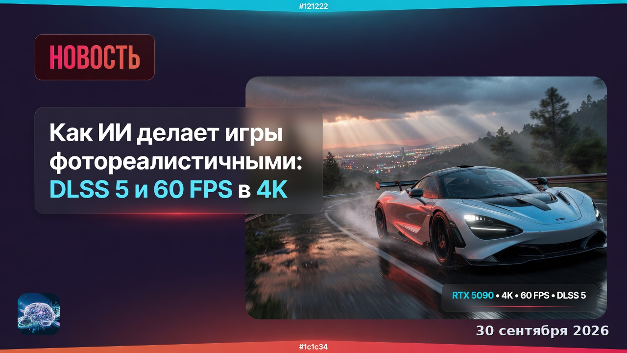 Как ИИ делает игры фотореалистичными: DLSS 5 и 60 FPS в 4K