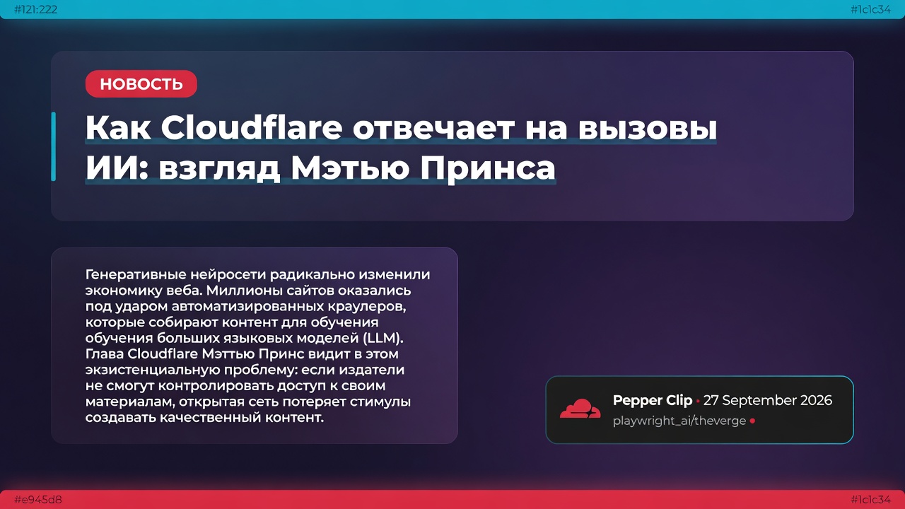 Как Cloudflare отвечает на вызовы ИИ: взгляд Мэттью Принса