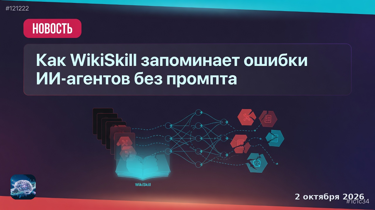 Как WikiSkill запоминает ошибки ИИ-агентов без промпта