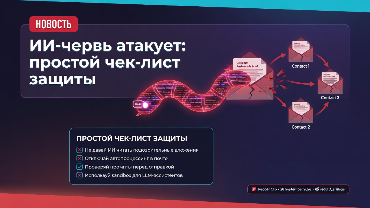 ИИ-червь атакует: простой чек-лист защиты