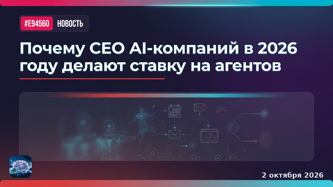Почему CEO AI-компаний в 2026 году делают ставку на агентов