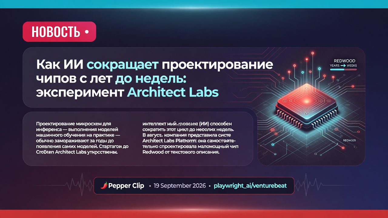 Как ИИ сокращает проектирование чипов с лет до недель: эксперимент Architect Labs