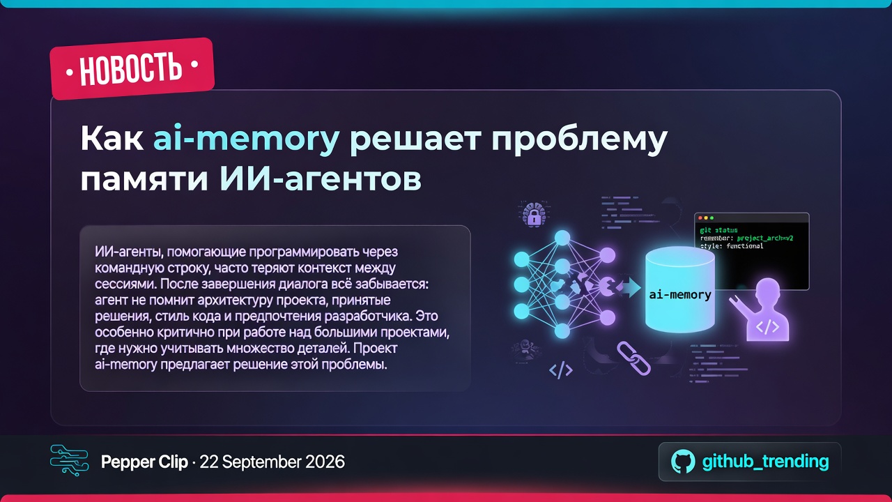 Как ai-memory решает проблему памяти ИИ-агентов